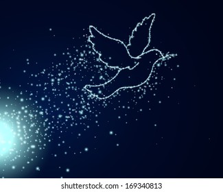 Vector Illustration of a Dove of Peace