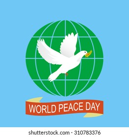 Vector Illustration of a Dove of Peace