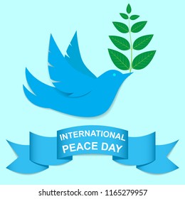 Vector illustration of dove world peace day EPS 10