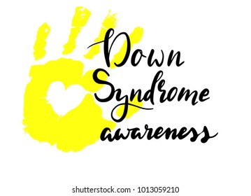 vector illustration of down syndrome awareness