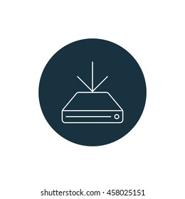 Vector illustration of download icon