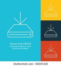 Vector illustration of download icon
