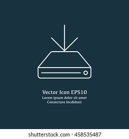 Vector illustration of download icon