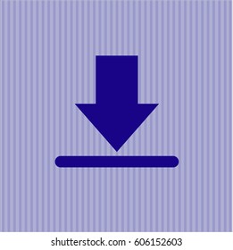 Icono de descarga en violeta

