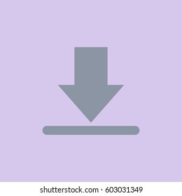 Vector Illustration Of Download vector symbol Light Grey Color
