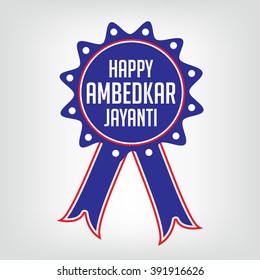 Vector Illustration of Dr. B. R. Ambedkar for Ambedkar Jayanti.