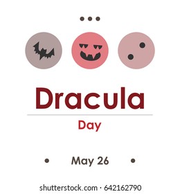 vector illustration for dracula day in May