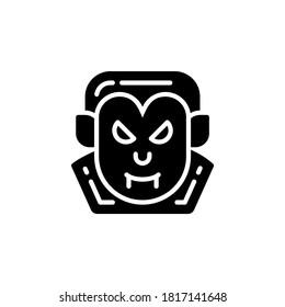 Vektorgrafik von Drachensymbol oder Logo. Verwenden Sie schwarze Farbe und Zeilendesign. 