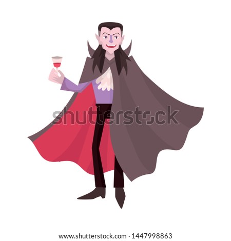 Vector illustration of dracula and vampire icon. Collection of dracula and costume stock vector illustration.