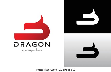 vector illustration dragon logo design. isolated white background. vector eps 10