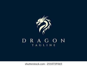 Ilustração vetorial do design do logotipo da Dragon