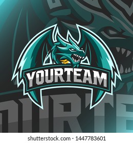 Vector illustration Dragon logo Mascot for teammate