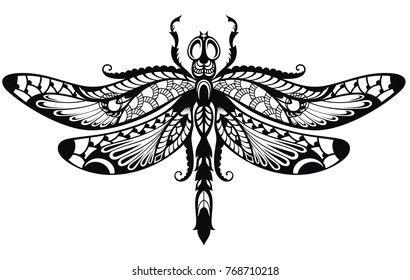 Vector illustration of Dragonfly 