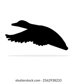 Vector illustration of a drake, representing wildfowl and bird motifs in a sleek, modern graphic design aesthetic.