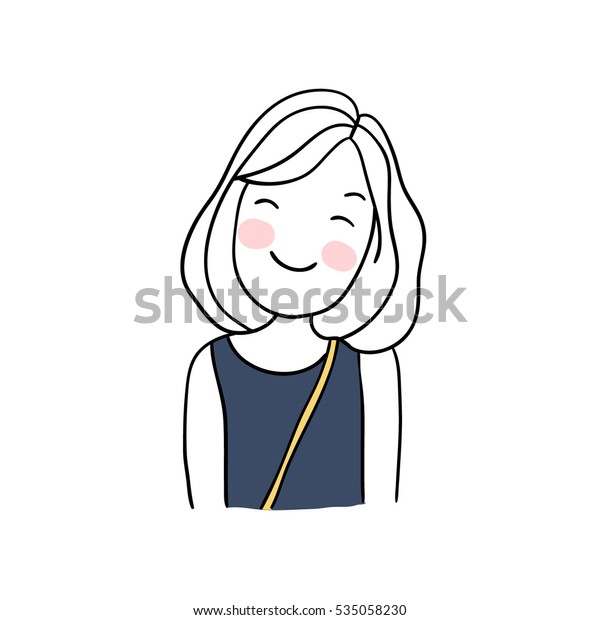 Vector Illustration Draw Character Design Cute Stock