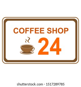Vector illustration. Draw a cup of coffee. Cartoon sketch. Decorations for menus, signage, greeting cards, posters and wallpapers for your business