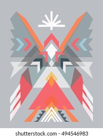 Vector illustration or drawing of an abstract  indian design