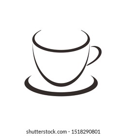 vector illustration drawing cup of coffee