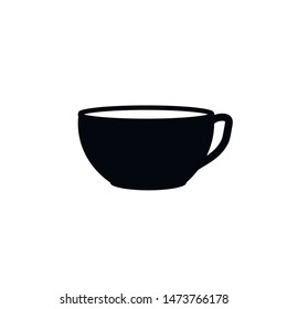 Vector illustration, drawing cup, dishes