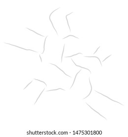vector illustration drawing for the human active hands together