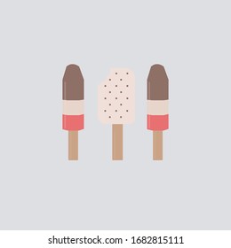 Vector illustration. Drawing ice cream, sweets.
