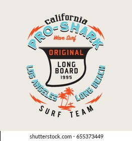 vector illustration drawing. pacific surf wave. summer tropical heat print. surf print vector set