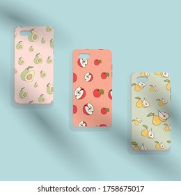vector illustration drawing a phone case with a picture