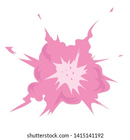 Vector Illustration Drawing Pink Bomb Stock Vector (Royalty Free ...