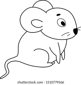 Similar Images, Stock Photos & Vectors of little mouse cartoon, line