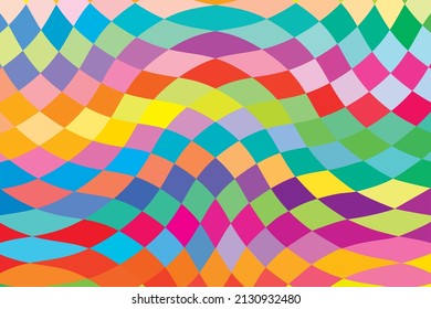 Vector illustration drawing of Spectral multicolored diamond shapes. Abstract pattern and textures. colrful polychrome segment