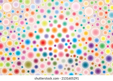 Vector illustration drawing of Spectral multicolored balls. Abstract seamles pattern and textures. colrful polychrome segment