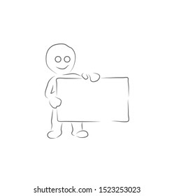 vector illustration drawing for your empty board