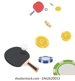 vector, illustration, drawings, sports, tennis, ping pong, Betting on ping pong,EPS10