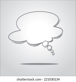Vector illustration of dream balloon in doodle style
