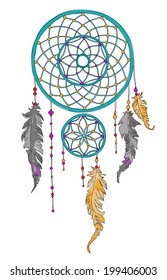 Vector illustration of dream catcher