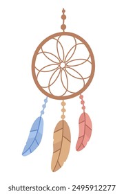 Vector illustration of dream catcher