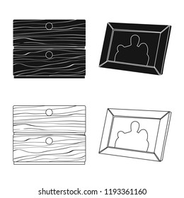 Vector illustration of dreams and night icon. Collection of dreams and bedroom stock symbol for web.