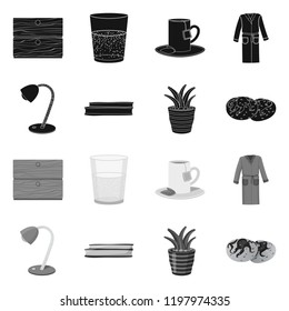 Vector illustration of dreams and night icon. Set of dreams and bedroom stock symbol for web.