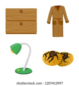 Vector illustration of dreams and night icon. Collection of dreams and bedroom vector icon for stock.