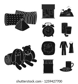 Vector illustration of dreams and night icon. Collection of dreams and bedroom vector icon for stock.