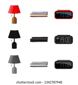 Vector illustration of dreams and night icon. Collection of dreams and bedroom stock symbol for web.