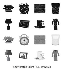 Vector illustration of dreams and night icon. Set of dreams and bedroom stock symbol for web.