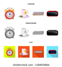 Vector illustration of dreams and night logo. Set of dreams and bedroom stock symbol for web.