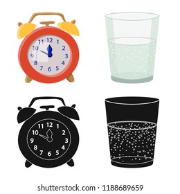 Vector illustration of dreams and night logo. Collection of dreams and bedroom vector icon for stock.