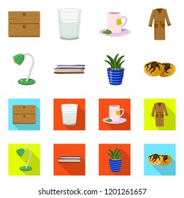 Vector illustration of dreams and night logo. Collection of dreams and bedroom vector icon for stock.