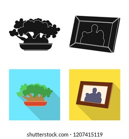 Vector illustration of dreams and night logo. Collection of dreams and bedroom vector icon for stock.