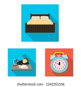 Vector illustration of dreams and night logo. Collection of dreams and bedroom stock vector illustration.