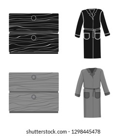 Vector illustration of dreams and night logo. Collection of dreams and bedroom stock symbol for web.