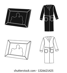 Vector illustration of dreams and night logo. Collection of dreams and bedroom stock vector illustration.