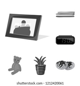 Vector illustration of dreams and night sign. Collection of dreams and bedroom stock symbol for web.